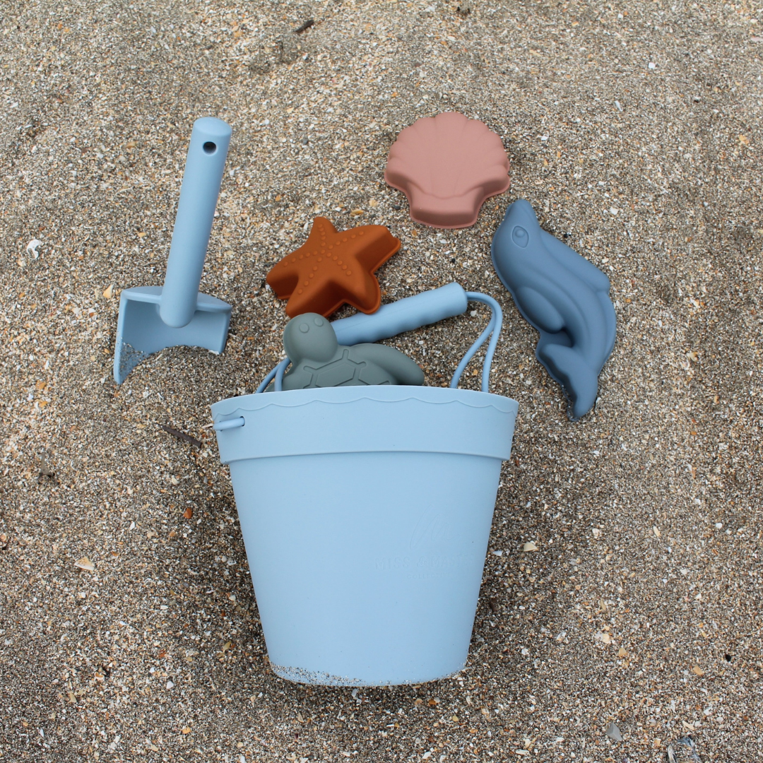 Blue Silicone Beach Toy Set
